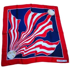 Vintage Ray Strauss Governor's Club Silk Scarf